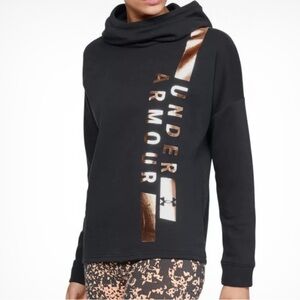 Under Armour Rival Fleece PO Hoodie Women’s Black Gold L
